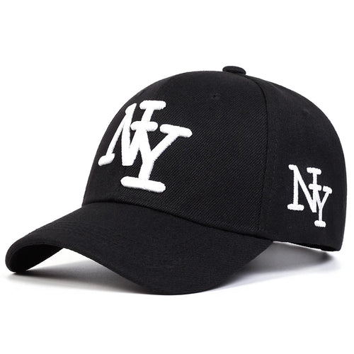Unisex NY Letter Embroidery Leopard Print Baseball Caps Spring Autumn