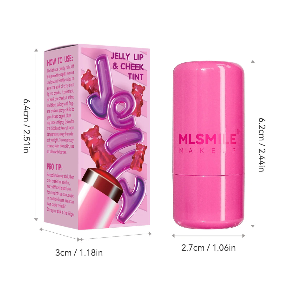 Water Jelly Tint Stick, Milk Cooling Water Jelly Tint Lip Gloss, Milk