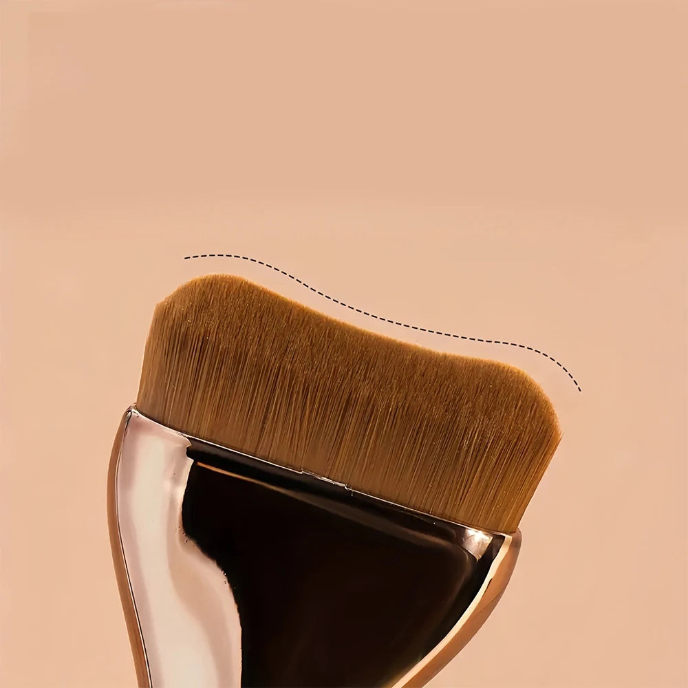 Professiona Makeup Brush, Curved Soft Bristle Foundation Brush for