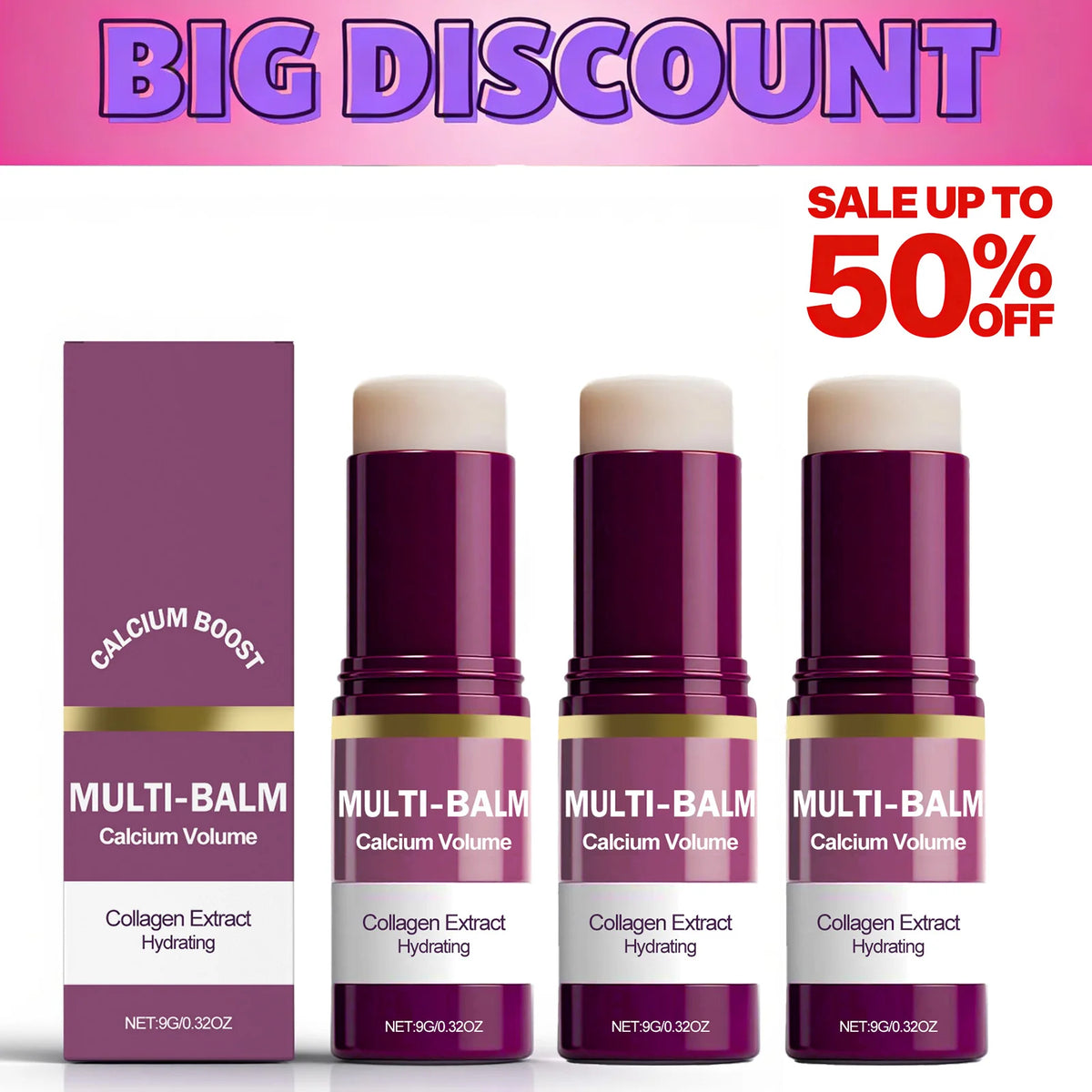 Korean Calcium Volume Multi Balm Stick - Hydrating & Firming Stick