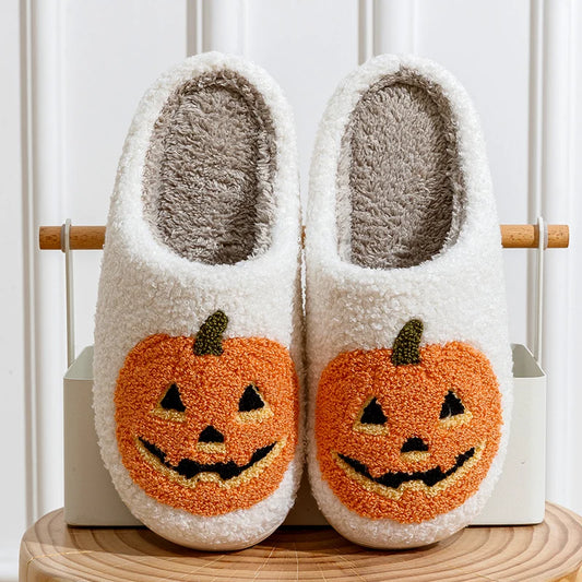 Classics Pumpkin Halloween Women's Slippers Winter Indoor Cartoon