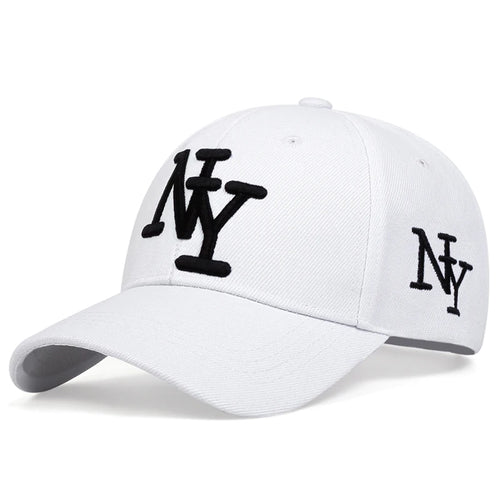 Unisex NY Letter Embroidery Leopard Print Baseball Caps Spring Autumn