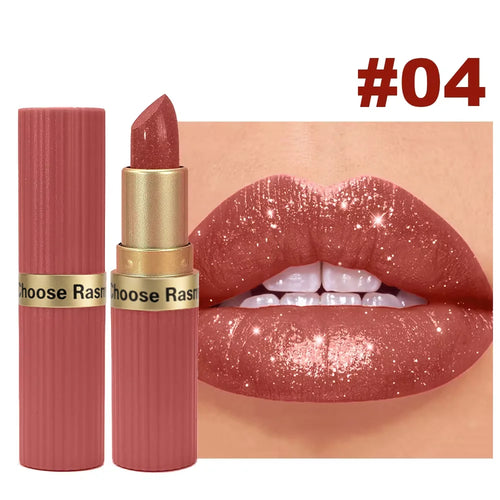 CHOOSE RASME 6 colors chocolate bar lipstick makeup pearl matte matte