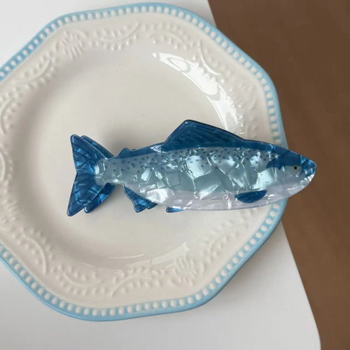1PC Korean-style new cute and sweet back-of-head hair clip, small fish