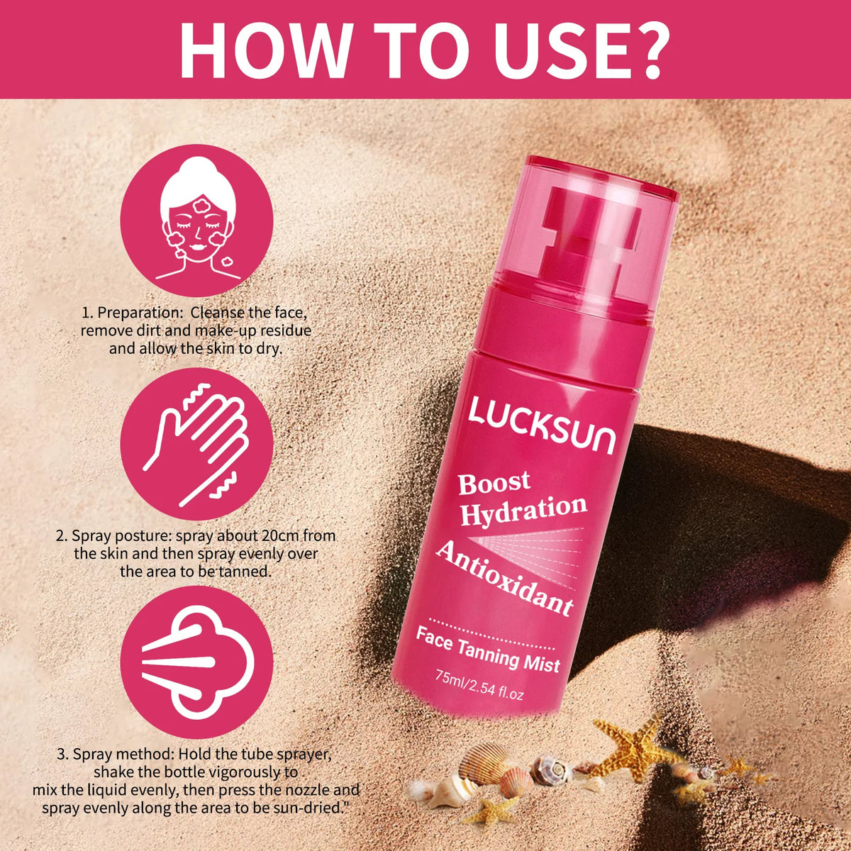 Body Self Tanning Spray Intensive Brown Boosting Summer Sunscreen