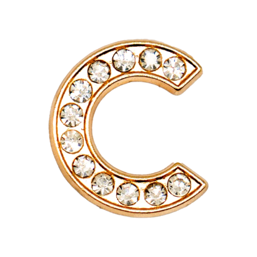 1pcs Metal Gold Luxury Letters Shoe Charms for Clog Alphabet Shoes