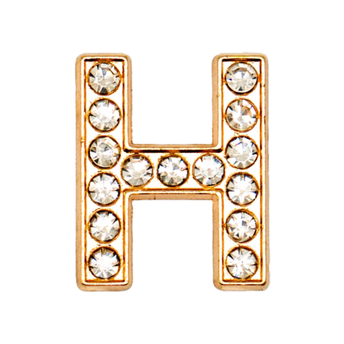 1pcs Metal Gold Luxury Letters Shoe Charms for Clog Alphabet Shoes
