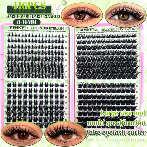 Show-Stopping Top & Bottom Lash Kit – 250/740 Cluster Shell Fluffy