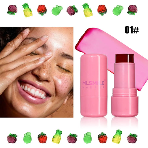 Water Jelly Tint Stick, Milk Cooling Water Jelly Tint Lip Gloss, Milk