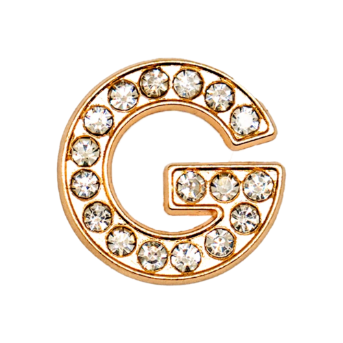 1pcs Metal Gold Luxury Letters Shoe Charms for Clog Alphabet Shoes