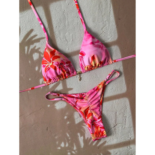 Sexy Leopard Push Up Bikinis Two Piece Bathing Suits 2026 Micro Bikini
