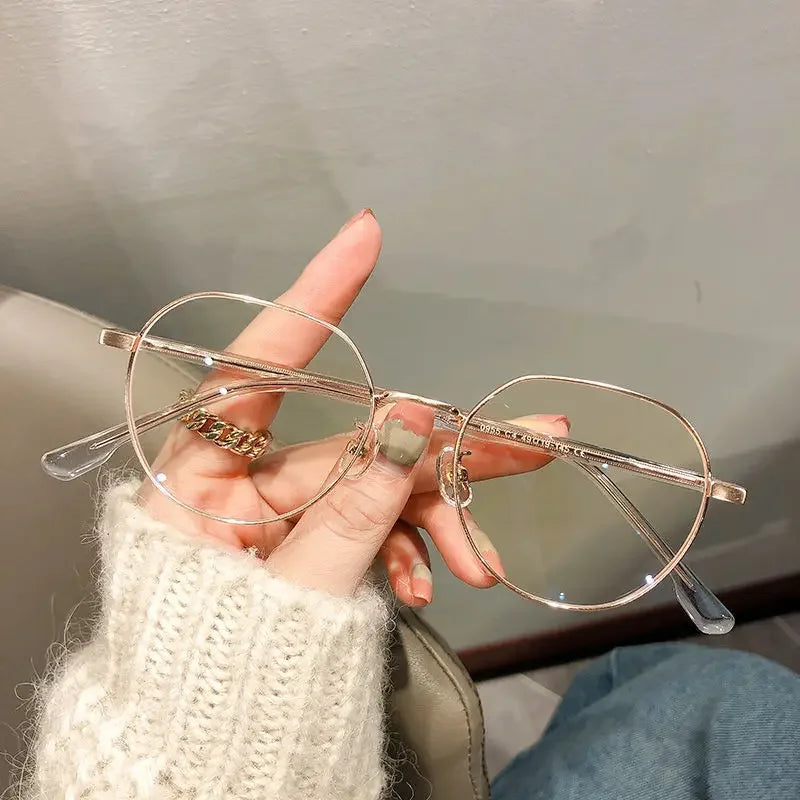 Luxury Myopia Glasses Classic Vintage Anti-blue Light Eyeglasses Women