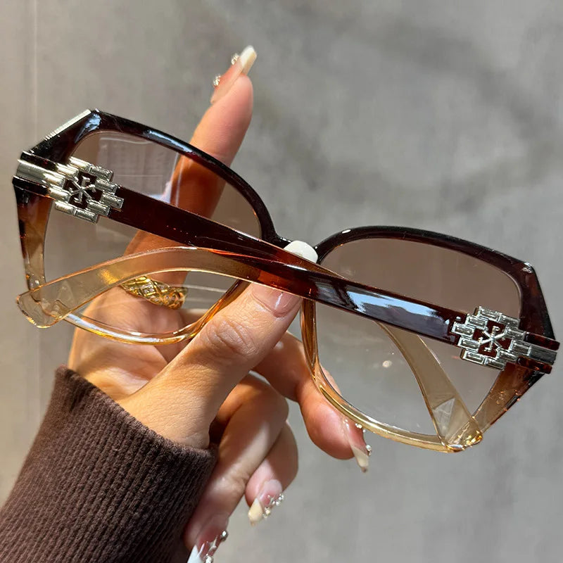 Prescription Reading Glasses with Brown Lenses, Sunglasses-in-One,