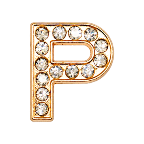 1pcs Metal Gold Luxury Letters Shoe Charms for Clog Alphabet Shoes
