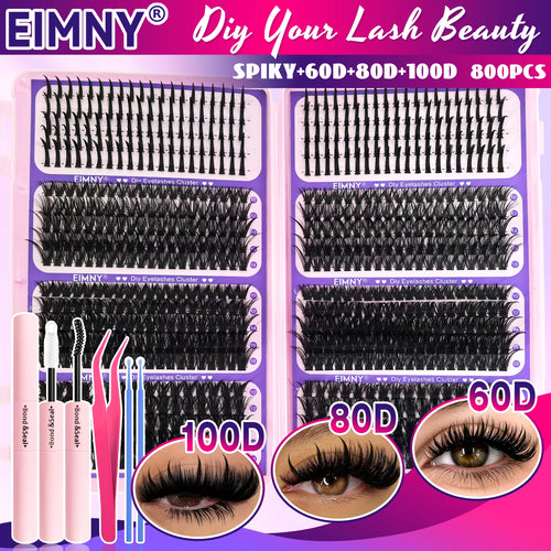 Show-Stopping Top & Bottom Lash Kit – 250/740 Cluster Shell Fluffy