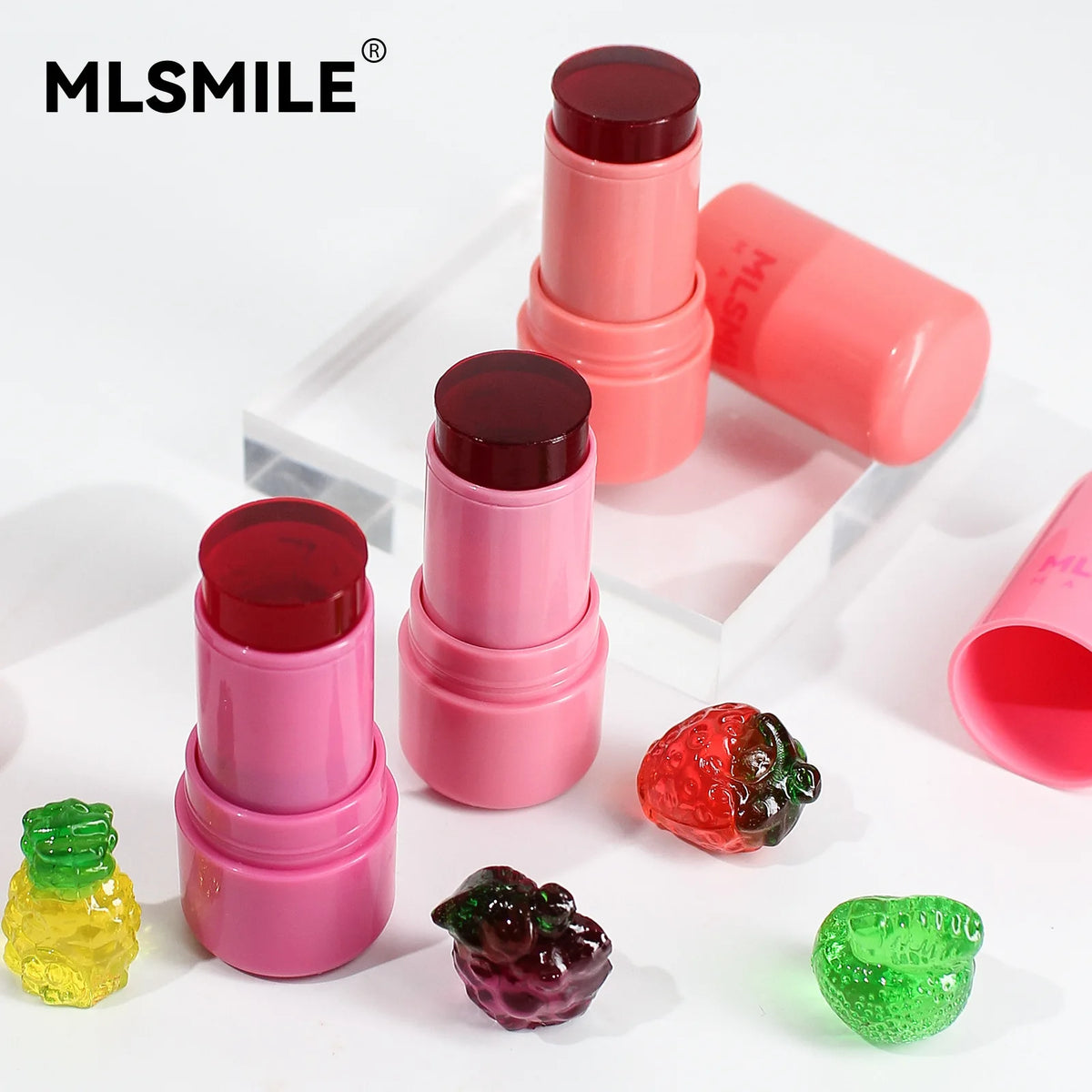 Water Jelly Tint Stick, Milk Cooling Water Jelly Tint Lip Gloss, Milk