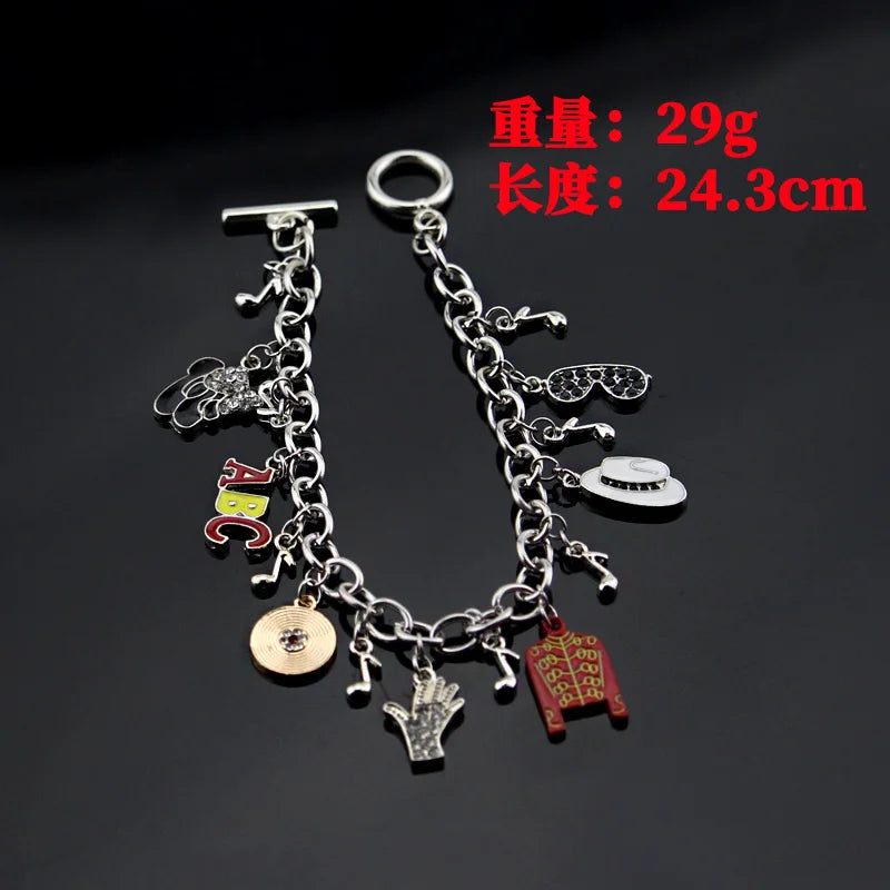 Michael Jackson Bracelets for Women Men Commemorative Series Charms