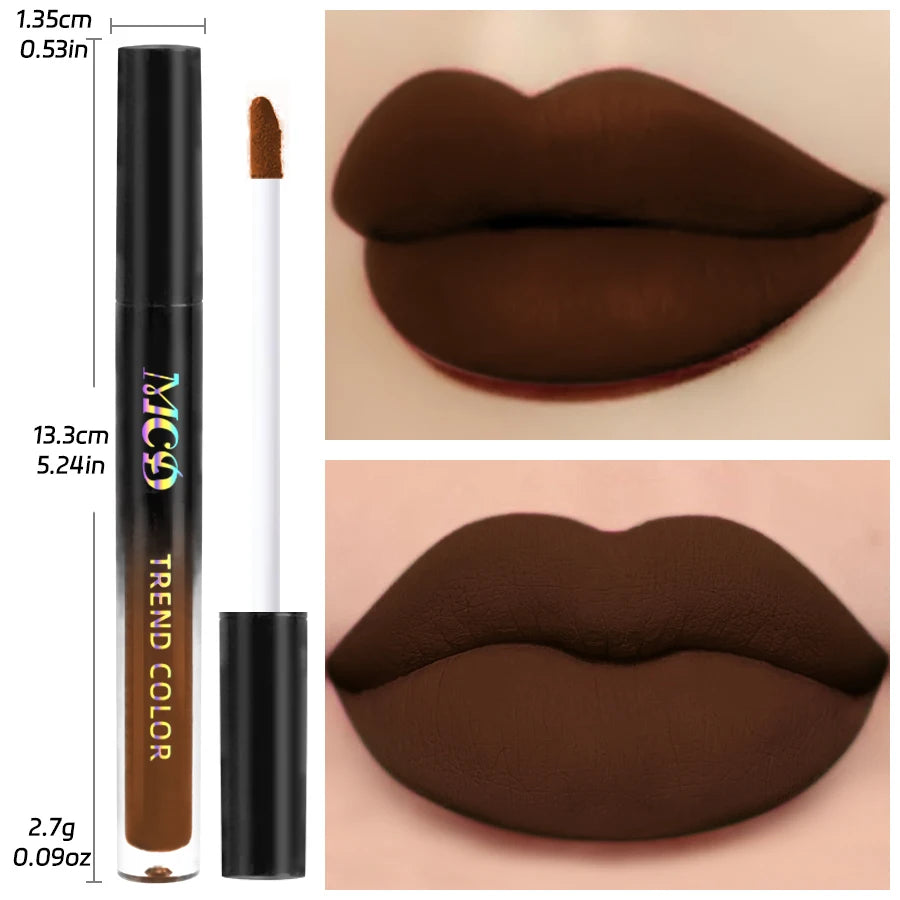 1Pcs Matte Waterproof Color Lip Gloss Lasting Liquid Lipstick Velvet