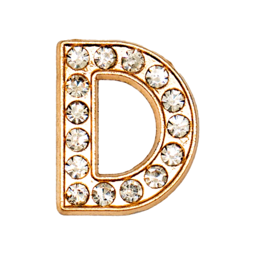 1pcs Metal Gold Luxury Letters Shoe Charms for Clog Alphabet Shoes