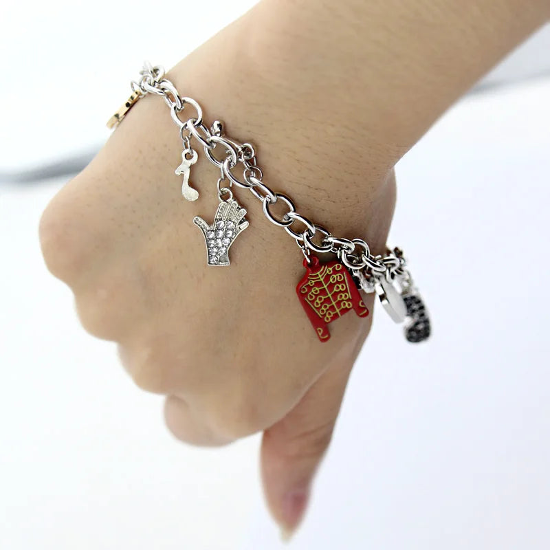 Michael Jackson Bracelets for Women Men Commemorative Series Charms