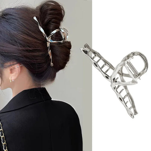 Halloween Black Spider Hair Claw Clips Gothic Metal Hair Clips Strong