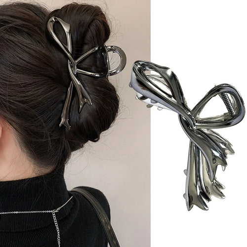 Halloween Black Spider Hair Claw Clips Gothic Metal Hair Clips Strong