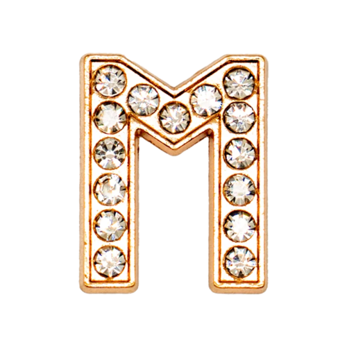 1pcs Metal Gold Luxury Letters Shoe Charms for Clog Alphabet Shoes