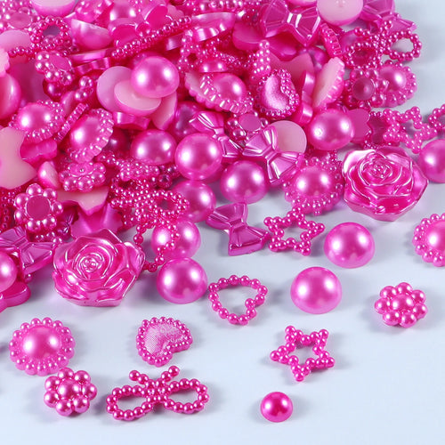20g Random Mix Shapes for Bedazzling, Gems Pearls for Crafts Tumblers
