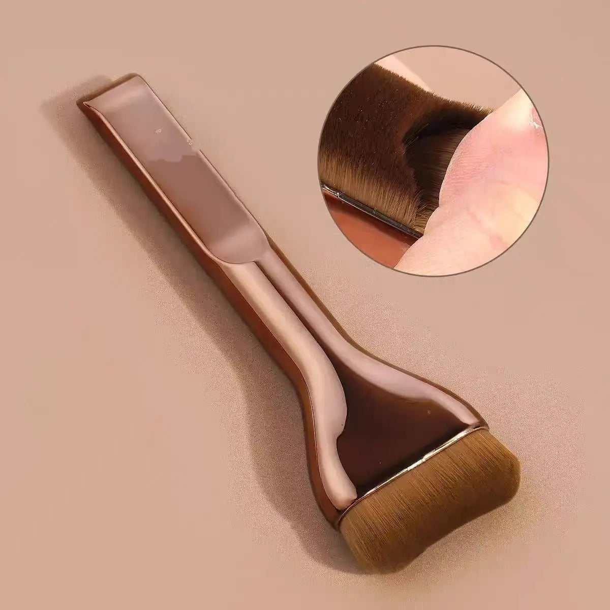 Professiona Makeup Brush, Curved Soft Bristle Foundation Brush for