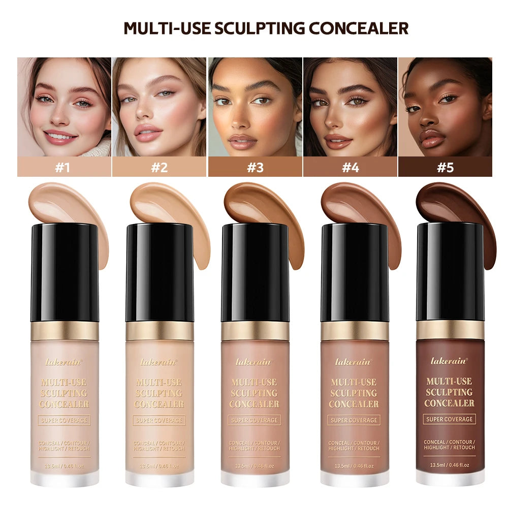 Foundation Coverage Concealer Multi-Use Cream Oil Free Long Lasting