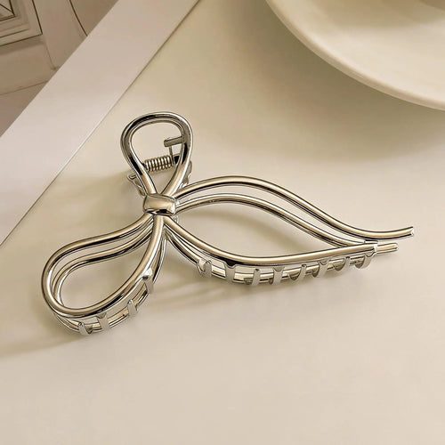 Punk Metal Hair Claw Clip for Thick Liquid Irregular Pattern Barrettes