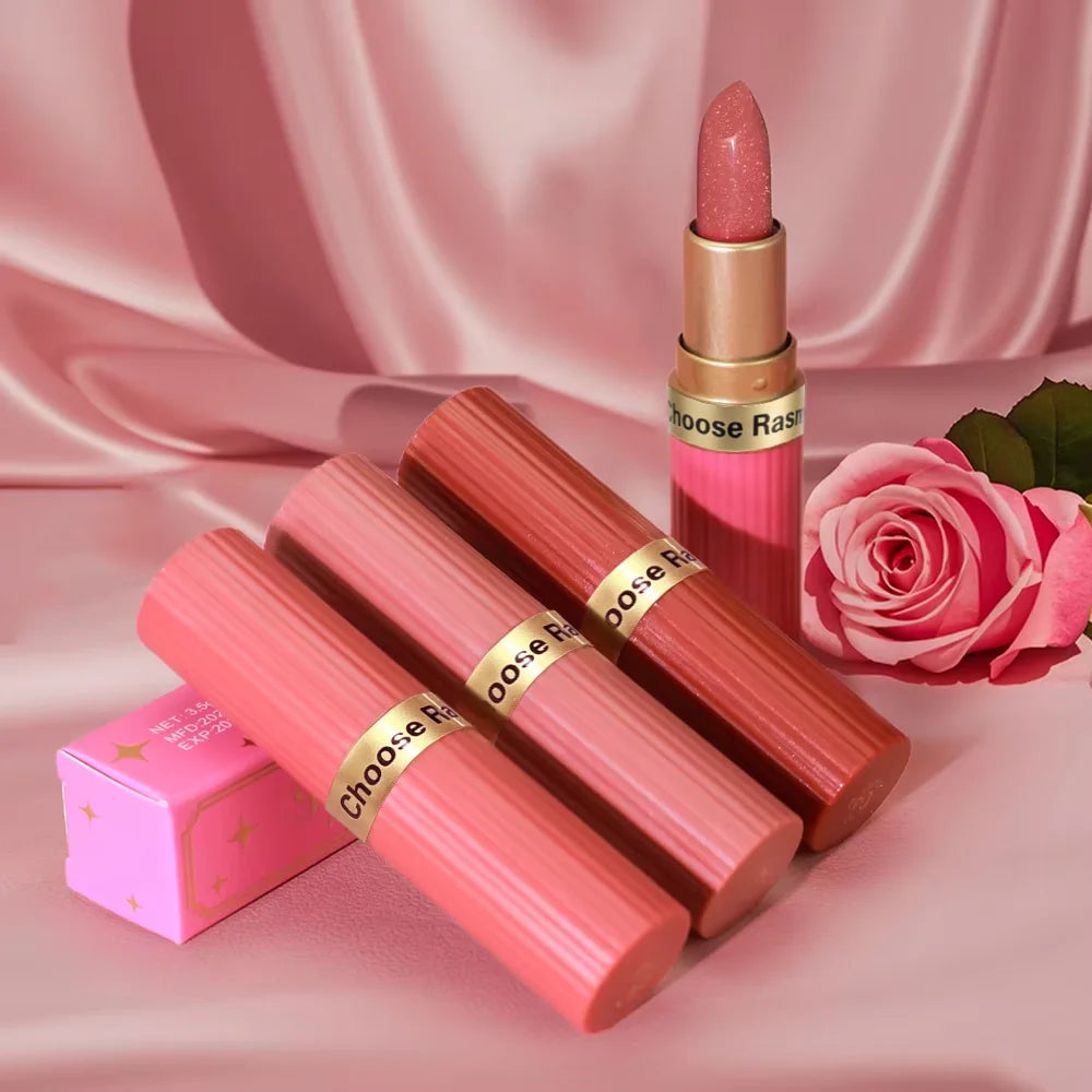 CHOOSE RASME 6 colors chocolate bar lipstick makeup pearl matte matte