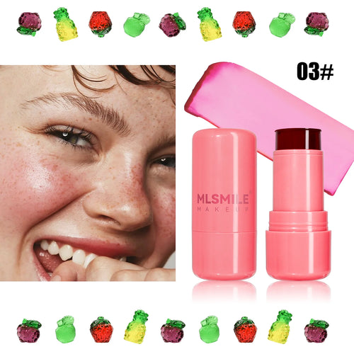 Water Jelly Tint Stick, Milk Cooling Water Jelly Tint Lip Gloss, Milk