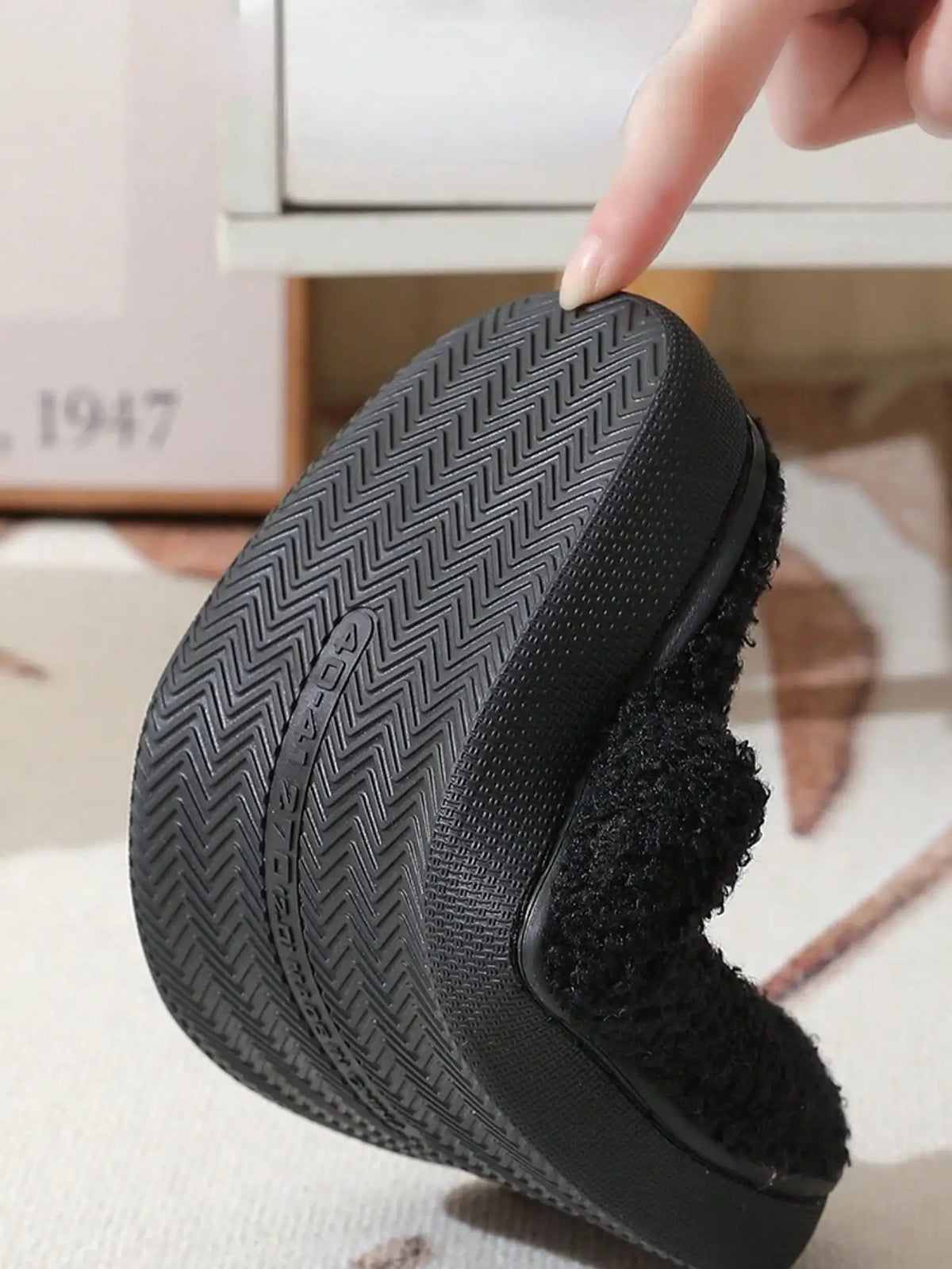 Halloween ghost-patterned warm indoor couple cotton slippers for men