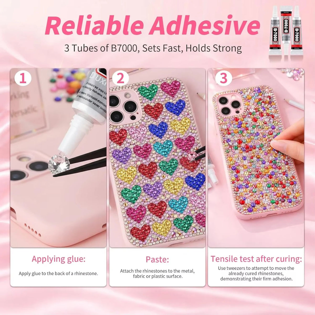 Resin Jelly Rhinestones Bedazzling Kit Flatback Crystals Flatback Gems
