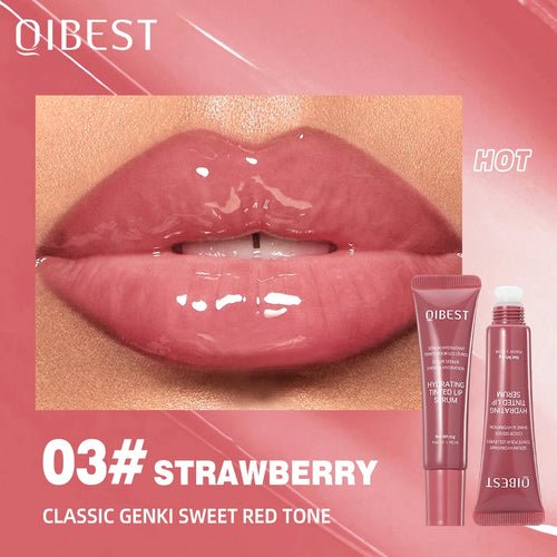 QIBEST 6 Colors Watery Crystal Jelly Lip Oil Balm Moisturizing
