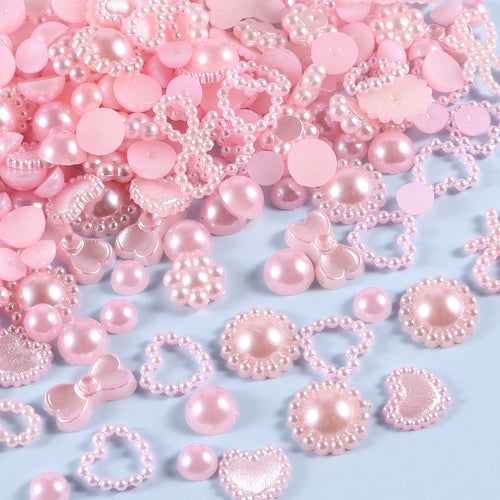 20g Random Mix Shapes for Bedazzling, Gems Pearls for Crafts Tumblers