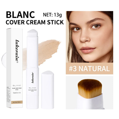 2-in-1 Color-Changing Foundation Stick Liquid Lightweight Moisturizing