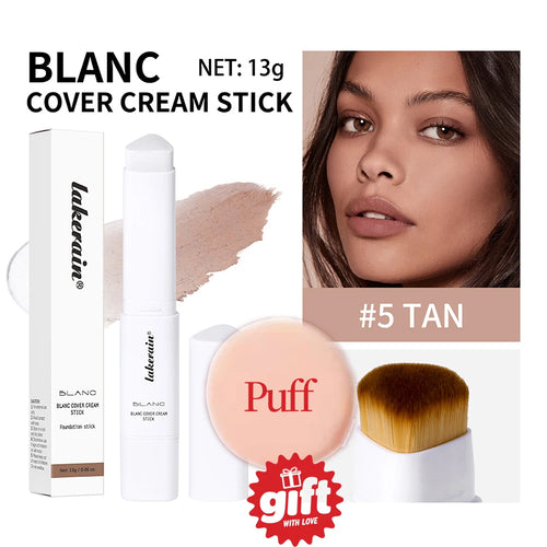 2-in-1 Color-Changing Foundation Stick Liquid Lightweight Moisturizing
